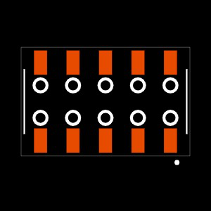 SSM-105-F-DV-BE-K-TR Footprint