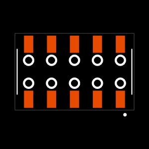 SSM-105-F-DV-BE-P-TR Footprint