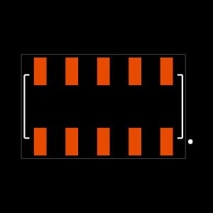 SSM-105-F-DV-K Footprint