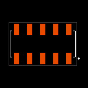 SSM-105-F-DV-TR Footprint