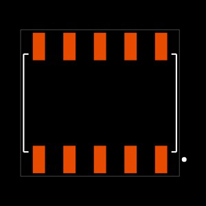 SSM-105-L-DH Footprint