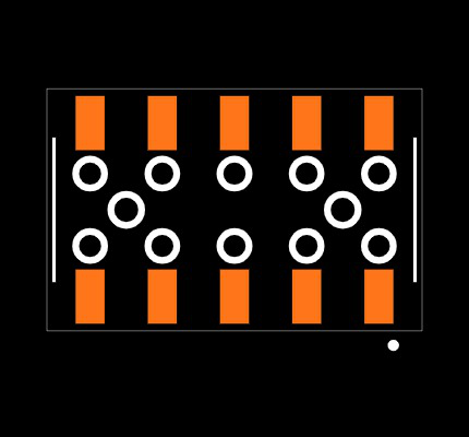 SSM-105-L-DV-BE-A-TR Footprint