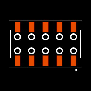 SSM-105-L-DV-BE Footprint