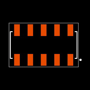 SSM-105-L-DV-P-TR Footprint