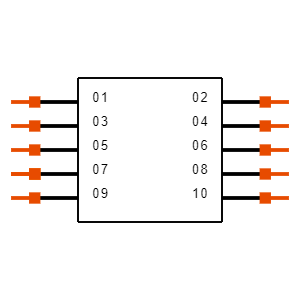 SSM-105-LM-DV-BE-P-TR Symbol