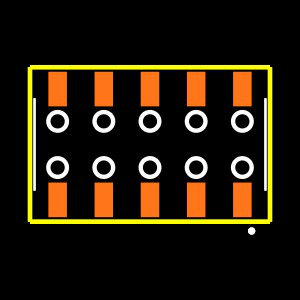 SSM-105-S-DV-BE Footprint