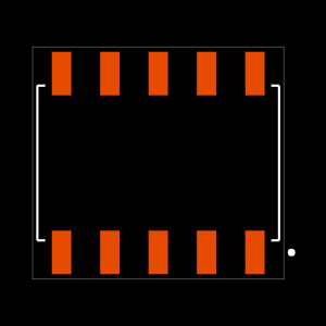 SSM-105-T-DH Footprint