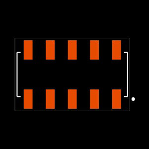 SSM-105-T-DV-TR Footprint