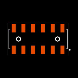 SSM-106-F-DV-A-P-TR Footprint