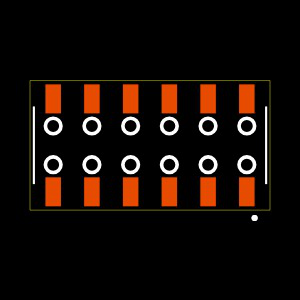 SSM-106-SM-DV-BE Footprint