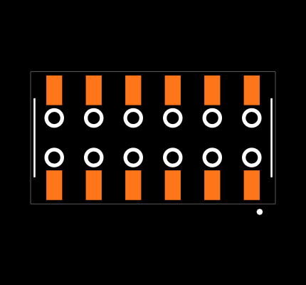 SSM-106-T-DV-BE-K-TR Footprint
