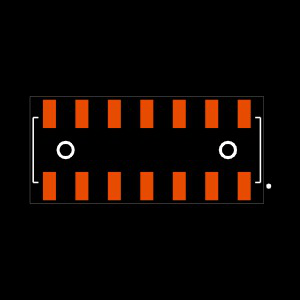 SSM-107-H-DV-LC Footprint