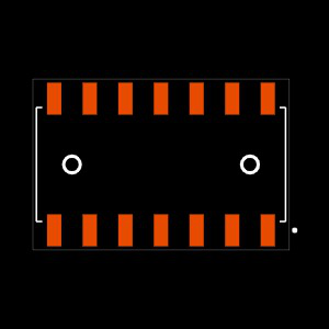 SSM-107-L-DH-LC Footprint