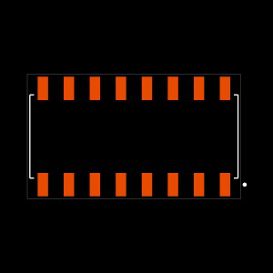 SSM-108-F-DH Footprint