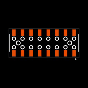 SSM-108-F-DV-BE-LC Footprint