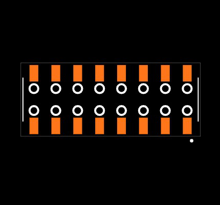 SSM-108-F-DV-BE-M-TR Footprint