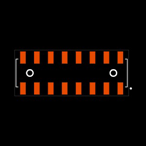 SSM-108-F-DV-LC Footprint