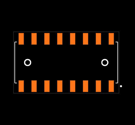 SSM-108-L-DH-LC Footprint