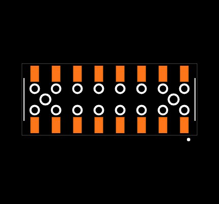 SSM-108-L-DV-BE-LC-P Footprint