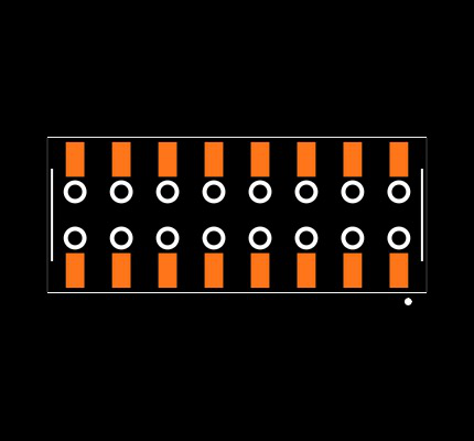 SSM-108-L-DV-BE-M Footprint