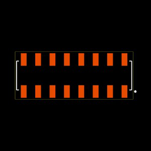 SSM-108-L-DV-K-TR Footprint