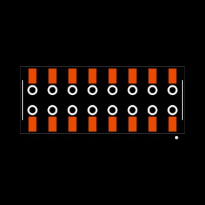 SSM-108-LM-DV-BE Footprint