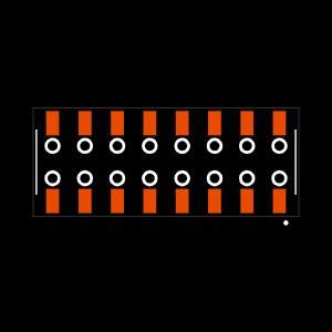 SSM-108-LM-DV-BE-K-TR Footprint