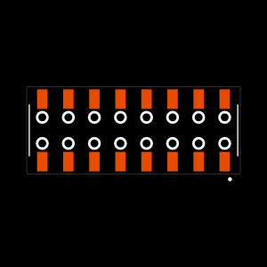 SSM-108-LM-DV-BE-M Footprint