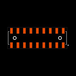 SSM-109-L-DV-LC-M-TR Footprint