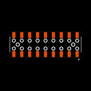 SSM-109-S-DV-BE-A Footprint