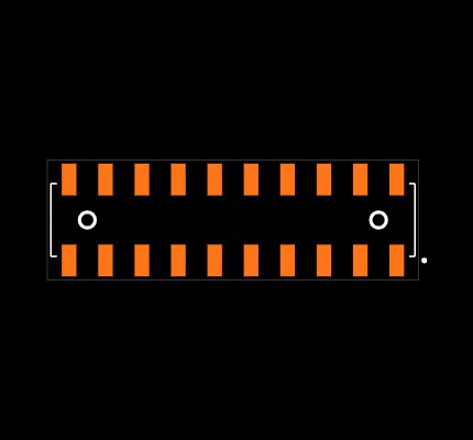 SSM-110-S-DV-A-K-TR Footprint