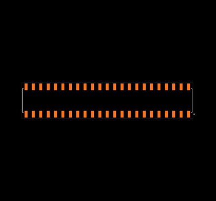 SSM-123-T-DH Footprint
