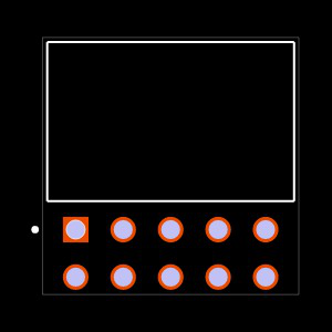SSQ-105-23-S-D-RA Footprint