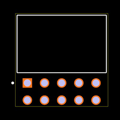 SSW-105-03-TM-D-RA Footprint