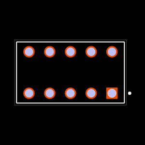 SSW-105-21-S-Q Footprint