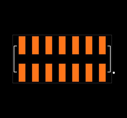 SSW-107-22-L-D-VS-K-TR Footprint