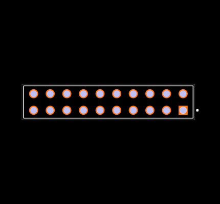 SSW-110-01-L-D-N-LL Footprint