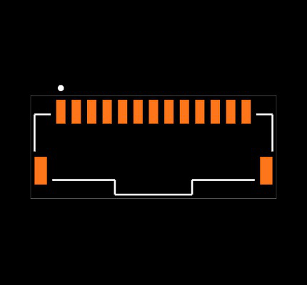 T1M-13-F-SH-L Footprint