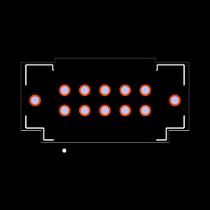 T2M-105-01-S-D-TH-WT Footprint