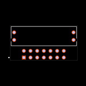 T2M-107-01-S-D-RA-WT Footprint