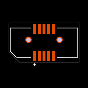 TEM-105-02-03.0-G-D-L1-K Footprint