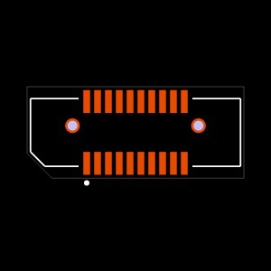 TEM-110-02-03.0-G-D-L1-K Footprint