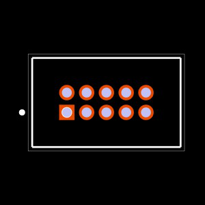 TFC-105-21-L-D Footprint