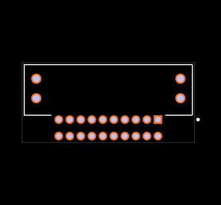 TFM-110-01-F-D-RE2-WT Footprint