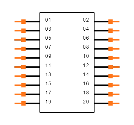 TFM-110-02-L-DH Symbol