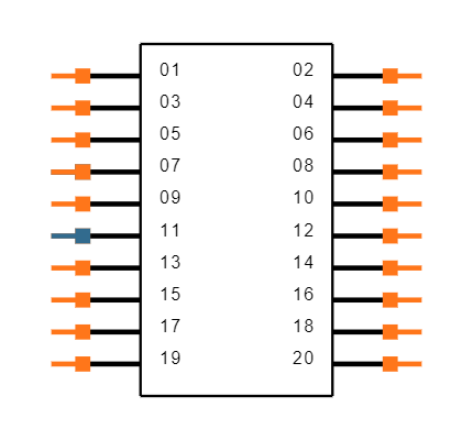 TFM-110-12-L-D-LC-K Symbol