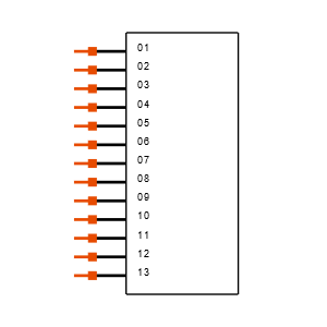 TFM-113-01-S-S-RA Symbol