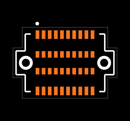 TLH-010-0.50-G-D-A-K Footprint