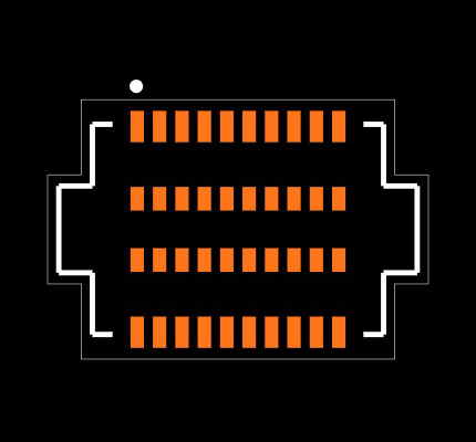 TLH-010-0.50-G-D Footprint