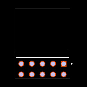 TLW-105-01-G-D-RA Footprint